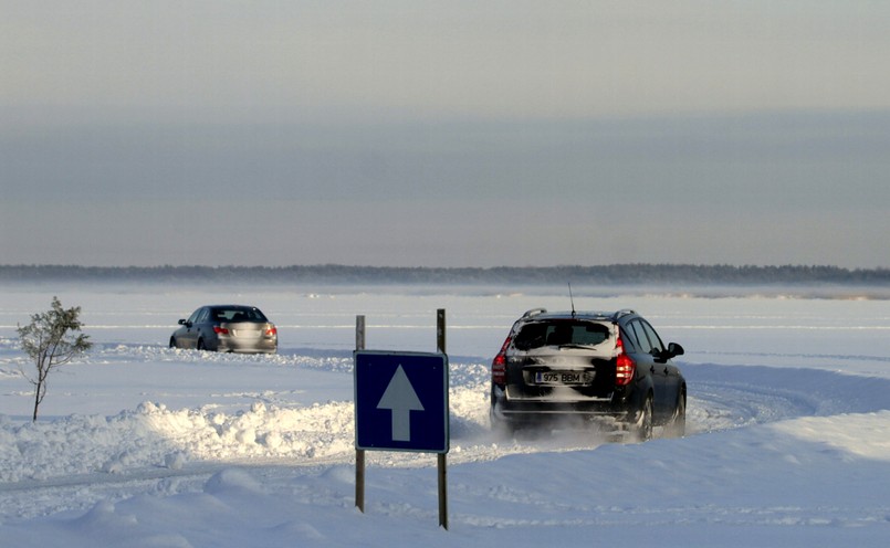 Droga lodowa w Estonii