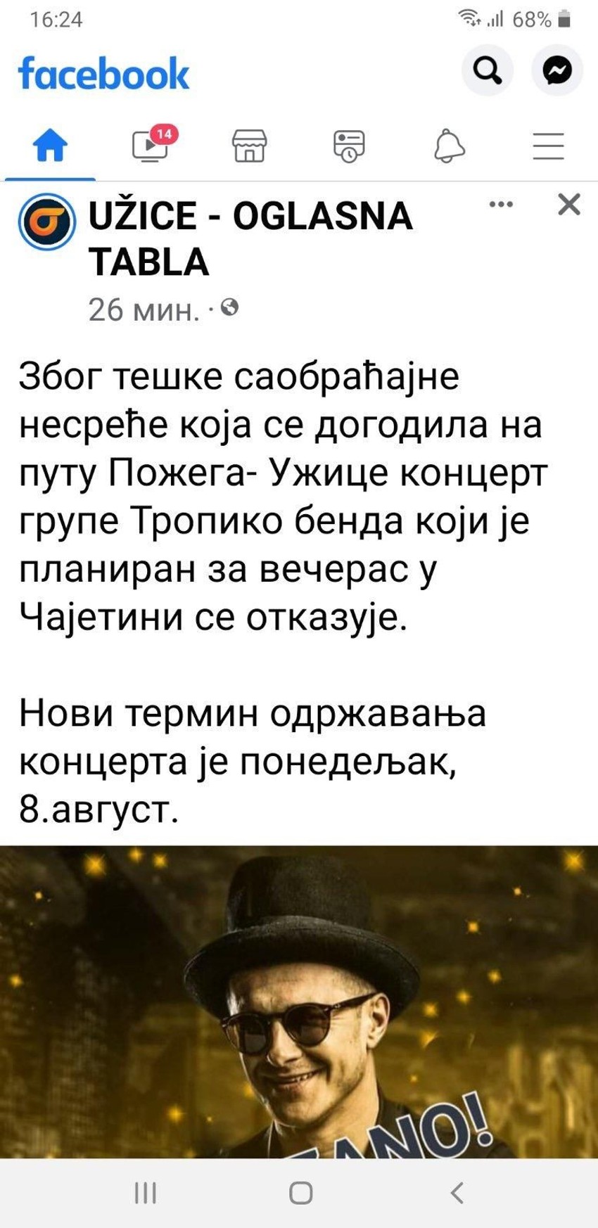 Saopštenje Tropiko benda