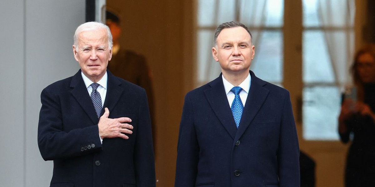 Joe Biden i Andrzej Duda.