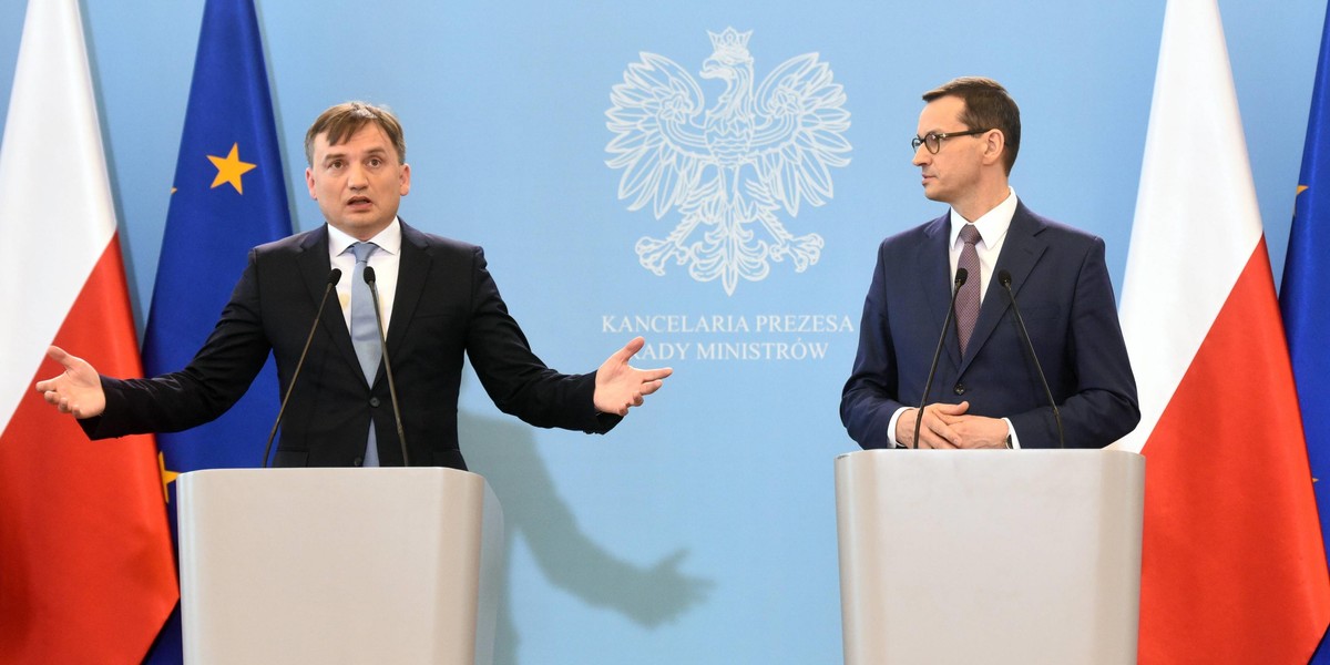 Zbigniew Ziobro i Mateusz Morawiecki