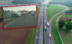 Masakra na autostradzie A4. Laweta wylądowała na barierkach [NAGRANIE]