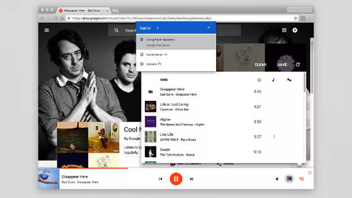 Google Chrome z funkcją Cast