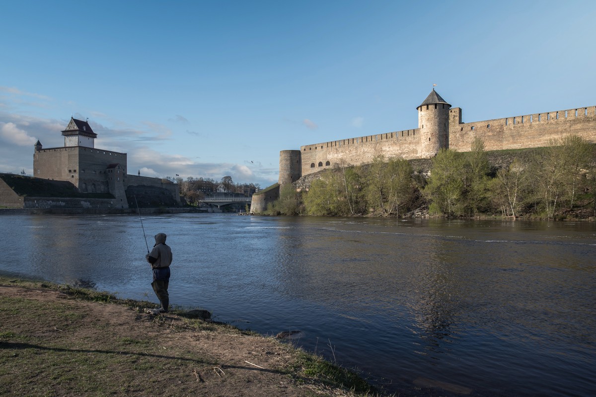Rzeka Narwa w Estonii, granica NATO z Federacją Rosyjską