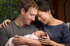 Mark Zuckerberg, Priscilla Chan i ich malutka córka Max