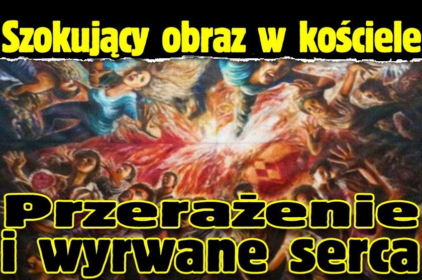 Szokujący obraz smoleński w kościele. Wyrwane serca i przerażenie