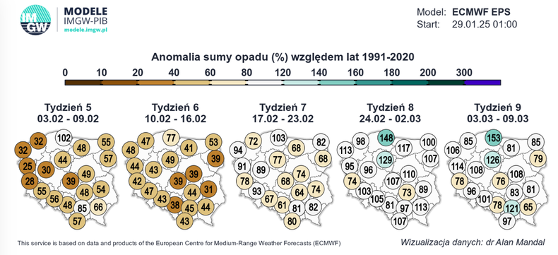 Początek miesiąca będzie jednocześnie szczególnie suchy