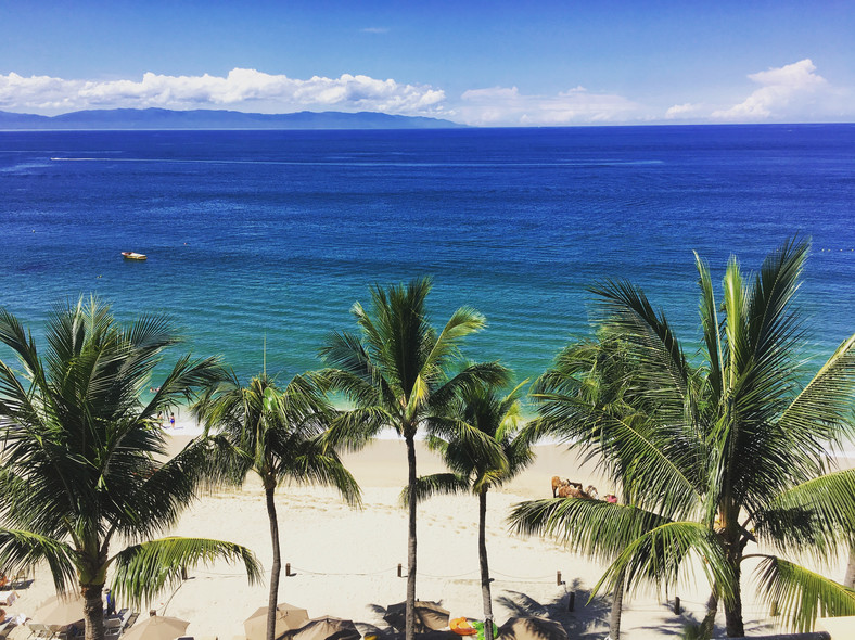 Pacyfik i widok na plażę w Puerto Vallarta