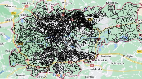 Podczas akcji Pieszo przez Kraków Kamil Bąbel pokonał 3 tys. kilometrów.