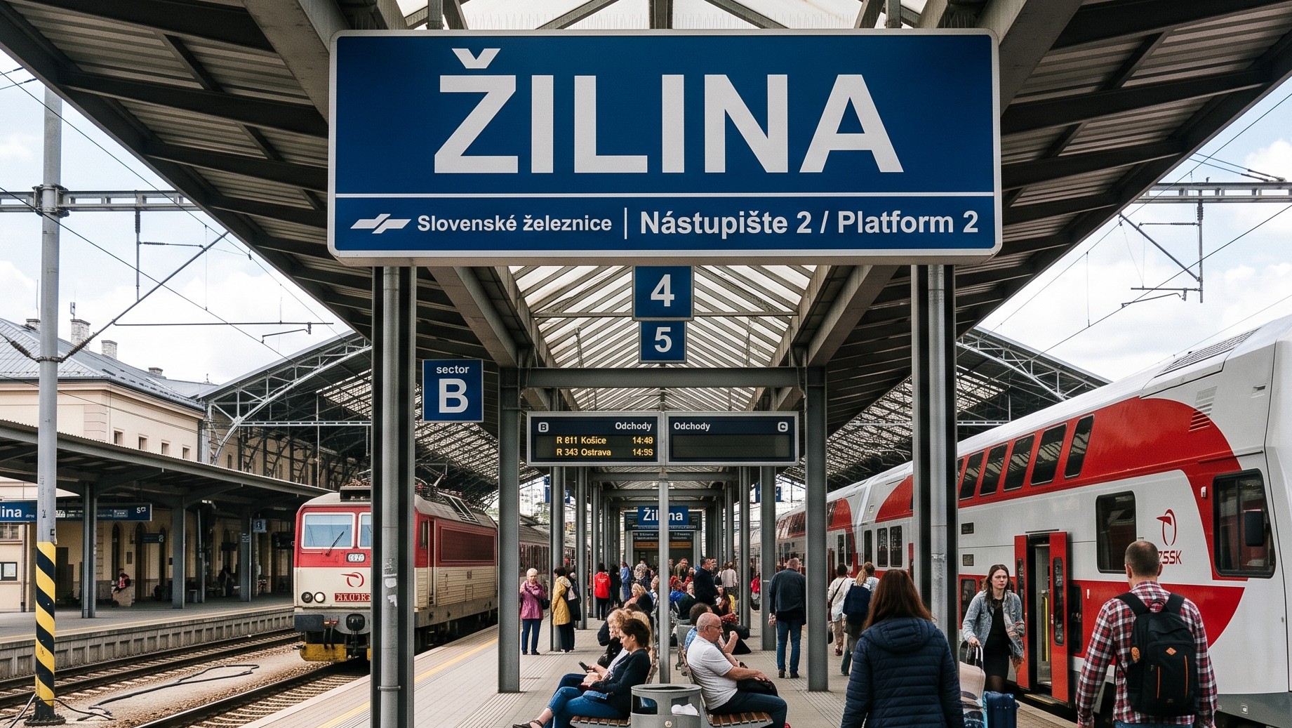 Na ŽST Žilina je prerušená doprava. (ilustračné foto)