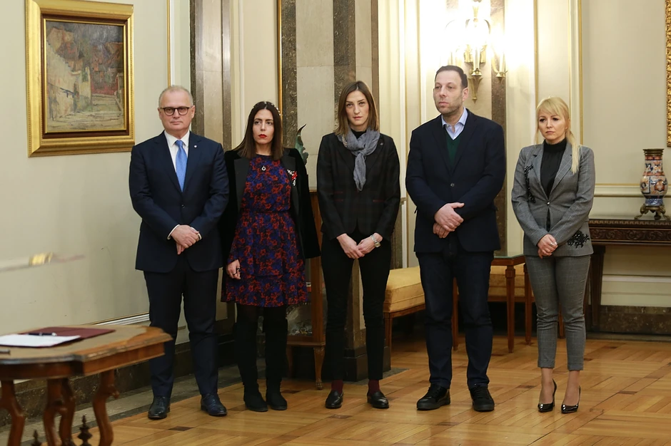 Goran Vesić sa najbližim saradnicima