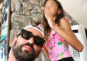Marko Jarić sa ćerkom