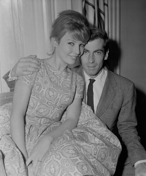 Roger Vadim i Annette Stroyberg w 1958 r.