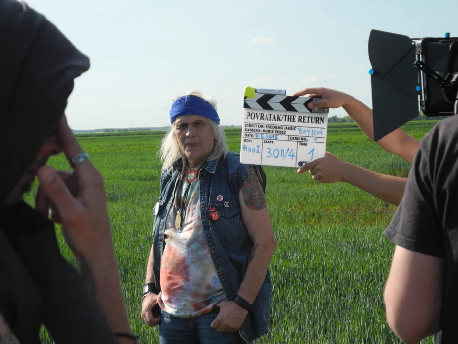 Bora Đorđević na snimanju