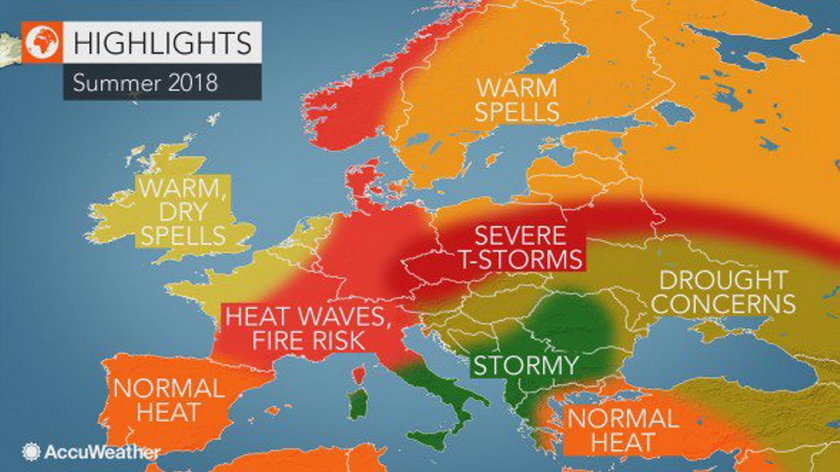Według amerykańskich synoptyków, tego lata Polska będzie szczególnie narażona na gwałtowne burze