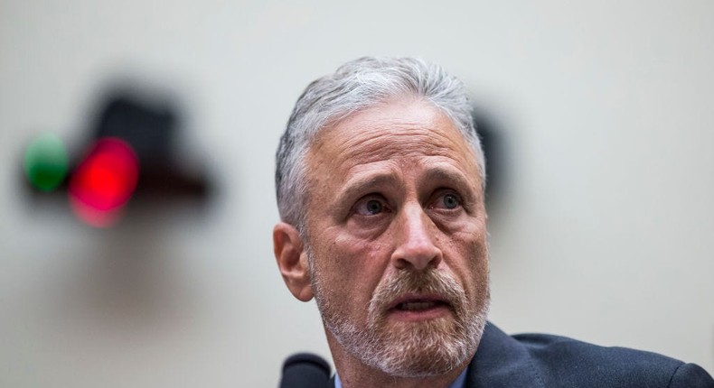 Former Daily Show Host Jon Stewart testifies during a House Judiciary Committee hearing on reauthorization of the September 11th Victim Compensation Fund on Capitol Hill on June 11, 2019 in Washington, DC.