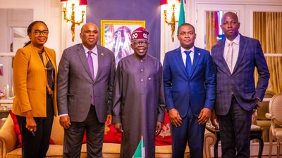 President Bola Tinubu meets with President and Chairman of the Board of Directors of African Export-Import Bank (Afrexim), Prof. Benedict Oramah. [Presidency]