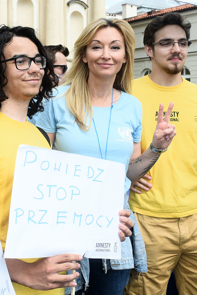 Martyna Wojciechowska na Błękitnym Marszu Pokoju