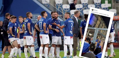 Kibice Lecha wściekli na swoich piłkarzy. Czekali na nich pod stadionem