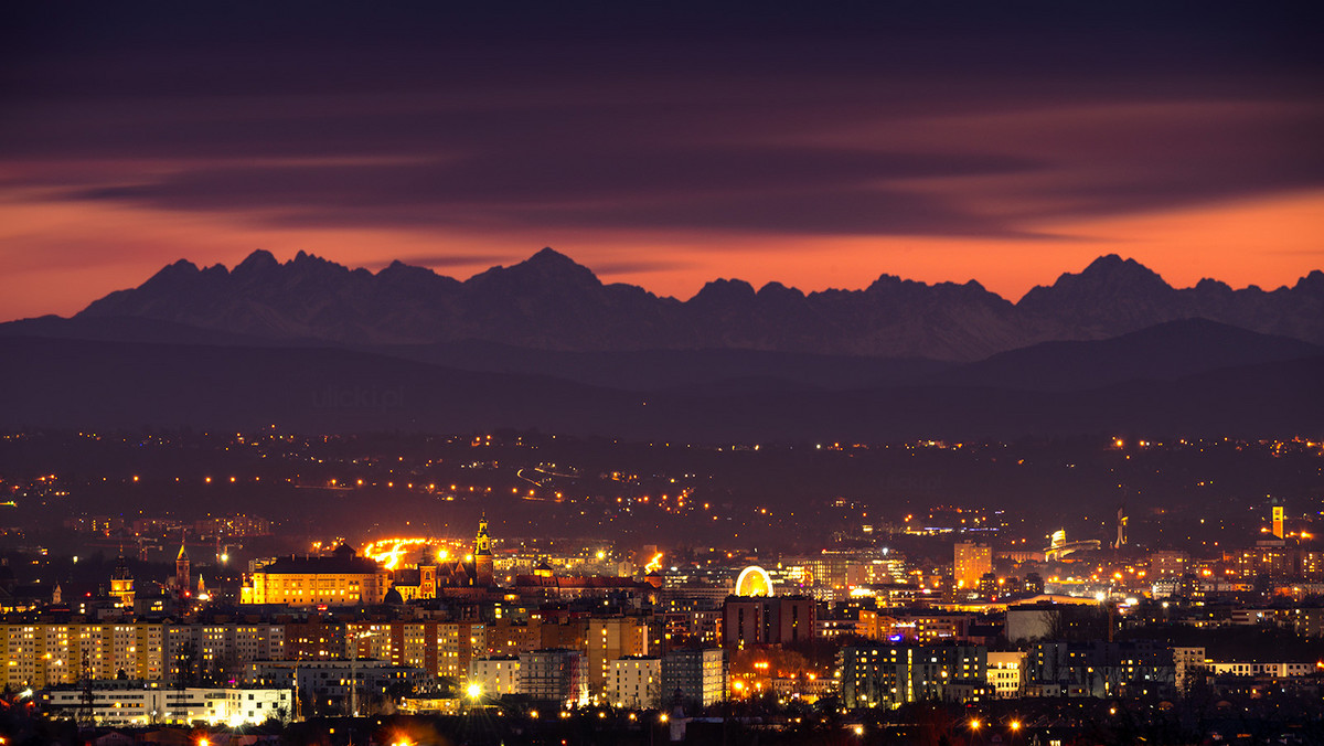 Sfotografował Tatry nad Krakowem. "Jedno z moich najlepszych ujęć"