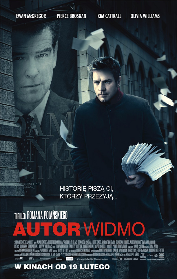 "Autor widmo" - polski plakat