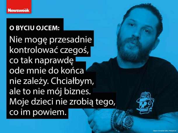 Tom Hardy wywiad dla Newsweeka