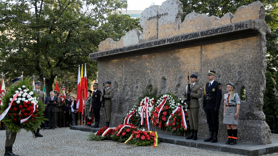 Uroczystość z okazji 75. rocznicy Rzezi Woli w 2019 r.