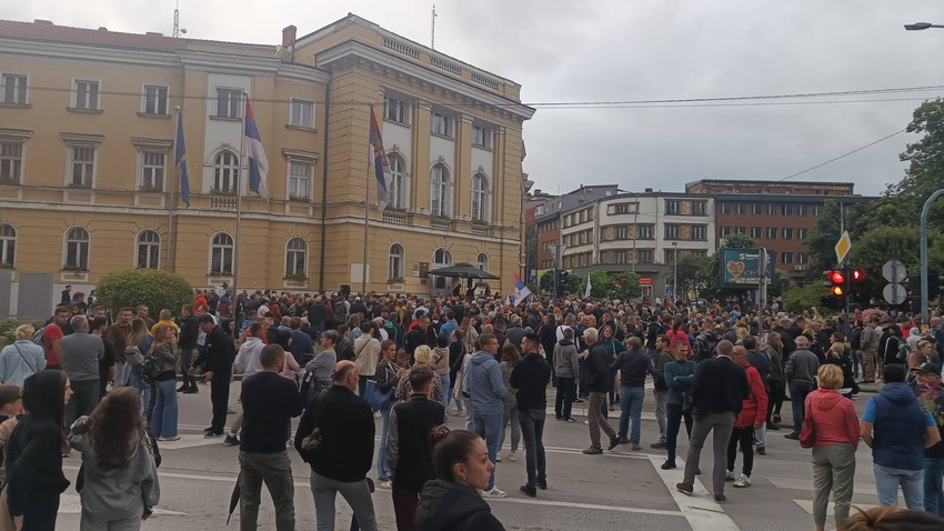 Užice protest