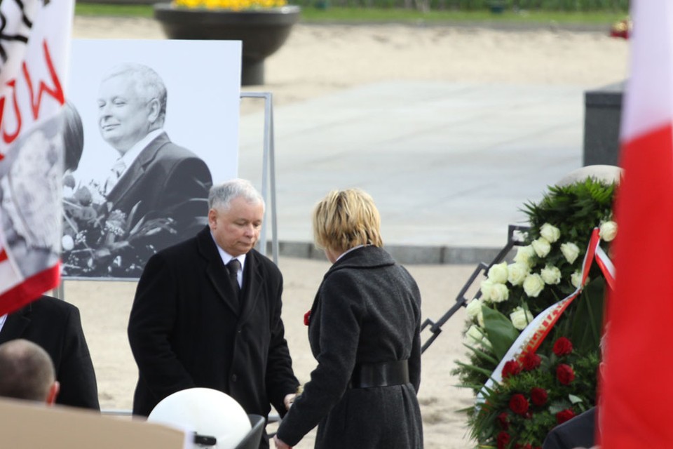 Jarosław Kaczyński przed Pałacem Prezydenckim, fot. Iza Procyk-Lewandowska