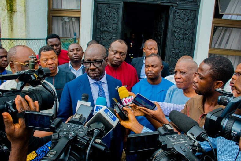 Governor Godwin Obaseki apologises to aggrieved APC aspirants in Edo [Twitter/@GovernorObaseki]