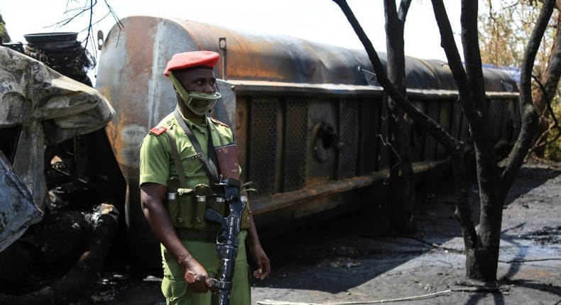 The blast engulfed a crowd that had gathered to take petrol from an overcrowded fuel truck