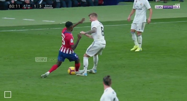 Atletico star Thomas Partey red-carded as Real win Madrid derby