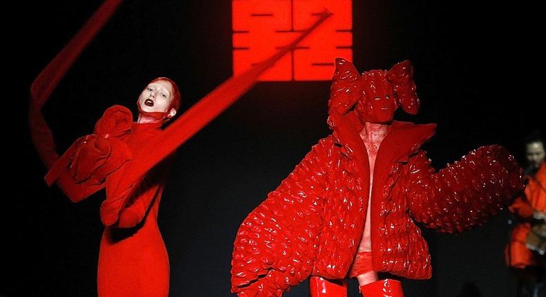 Hu Sheguang's Collection at China Fashion Week in Beijing