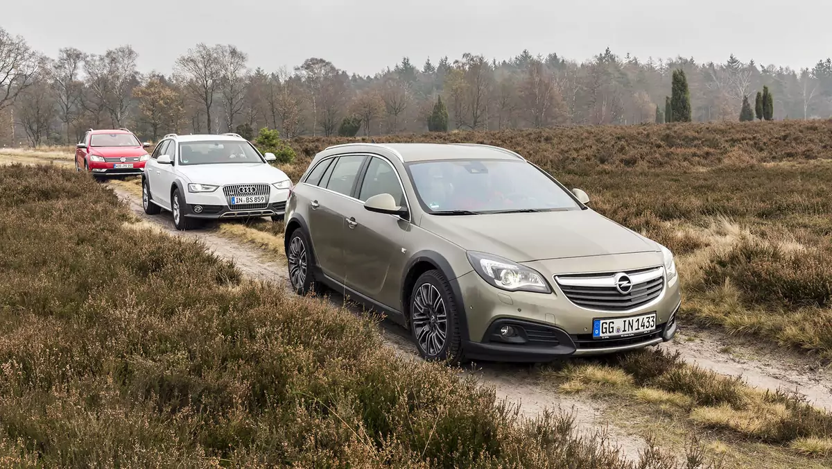 Używane kombi idealne na złe drogi - Passat Alltrack kontra A4 Allroad i Insignia Country Tourer