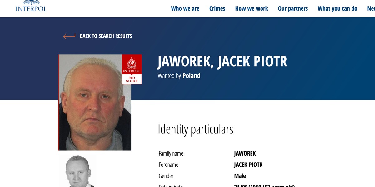 Poszukiwany Jacek Jaworek.