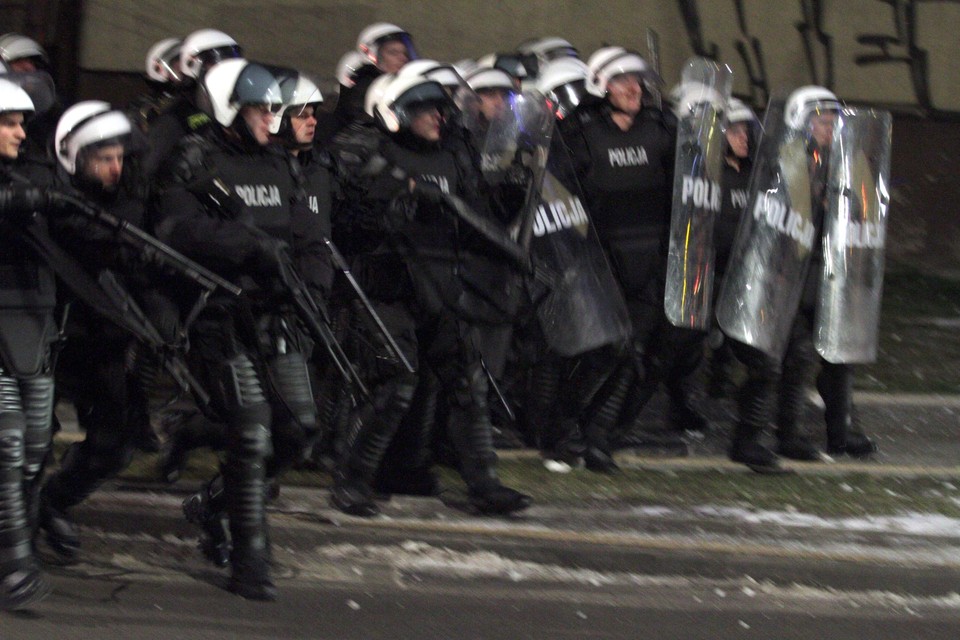 Zamieszki w Kielcach po manifestacji przeciwko ACTA