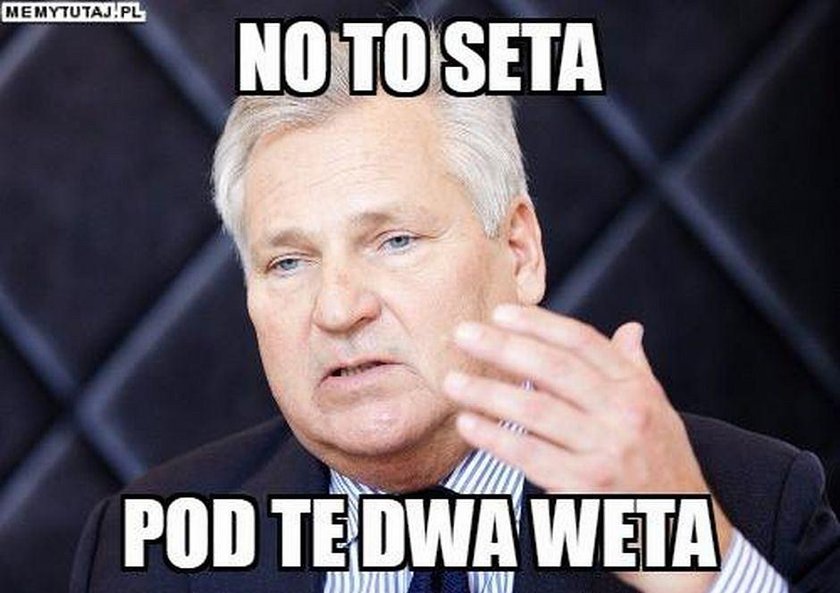 Memy po podwójnym wecie prezydenta Andrzeja Dudy