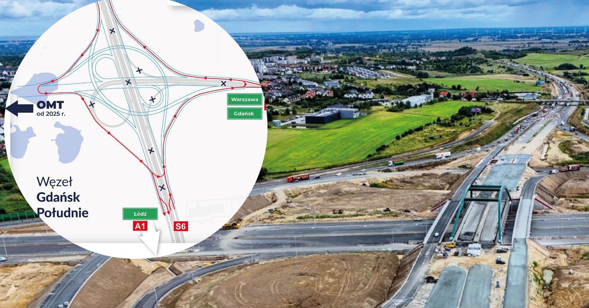Obwodnica Trójmiasta. Wiadomo, kiedy koniec prac na kluczowym węźle [MAPA]