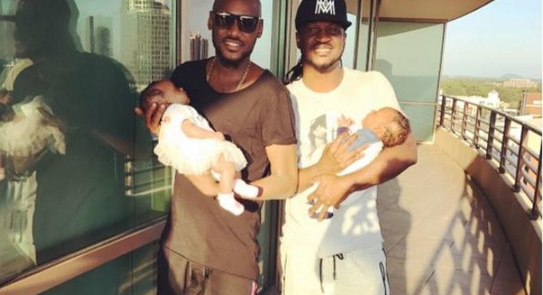 2face, Paul Okoye and his babies