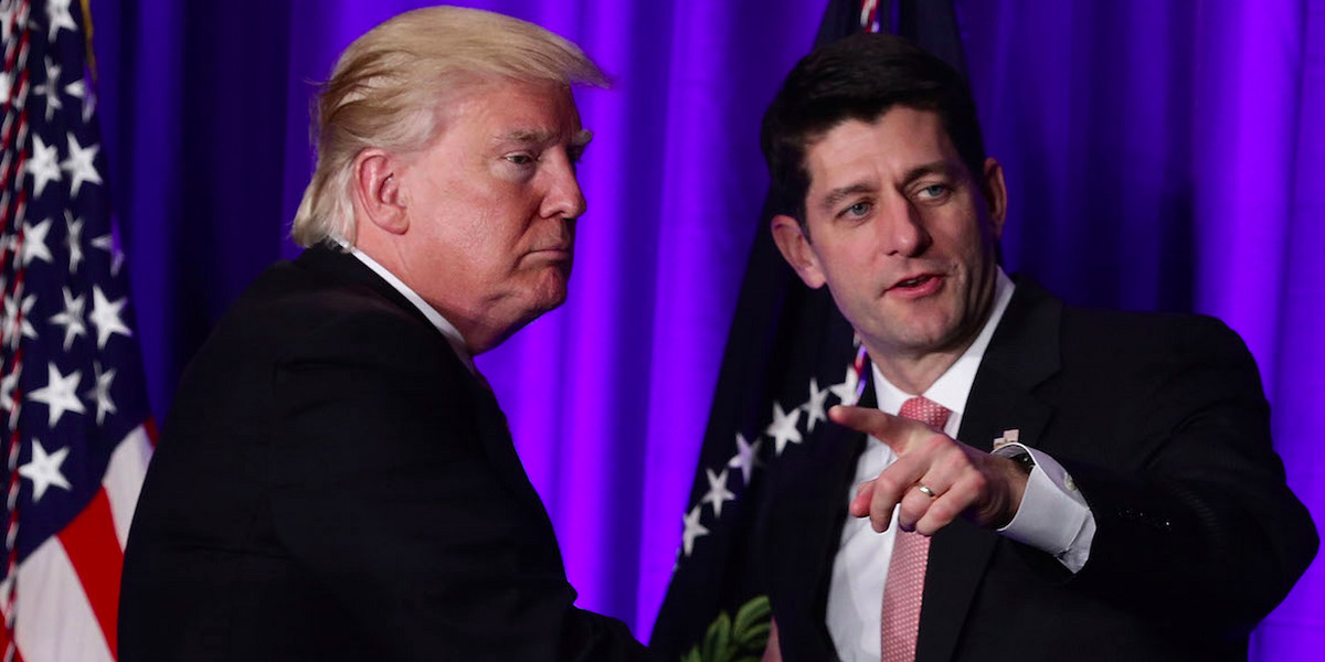 Here's the next hill Trump, Ryan and House Republicans could die on