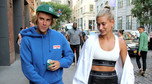 Justin Bieber i Hailey Baldwin na ulicy w Nowym Jorku