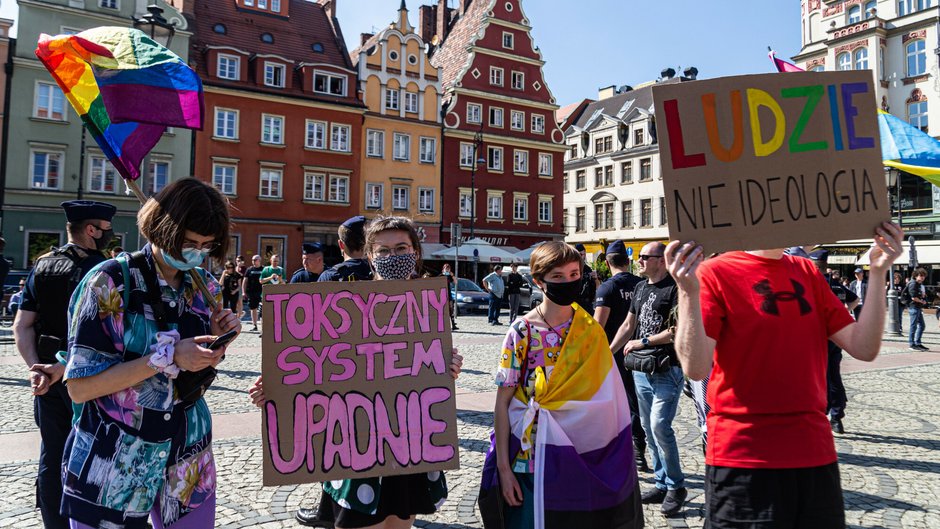 Wrocław. Protest w obronie zaatakowanego chłopaka