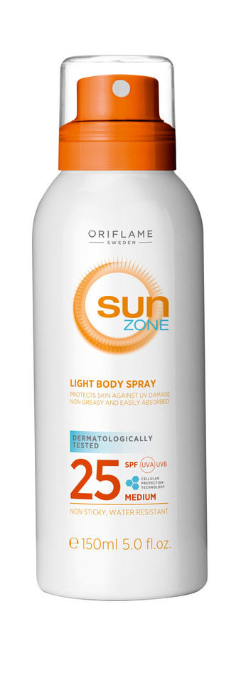 Oriflame Sun Zone, Light Body Spray SPF 25