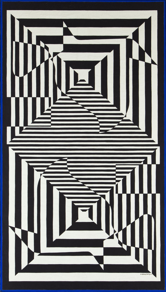 Aukcja "Sztuka Współczesna. Abstrakcja Geometryczna i Op-Art". Na zdjęciu: Victor Vasarely, "Yabla" (1961)