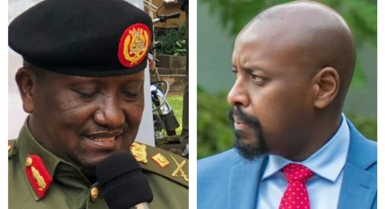 UPDF Spokesperson Felix Kulayigye and Gen Muhoozi Kainerugaba