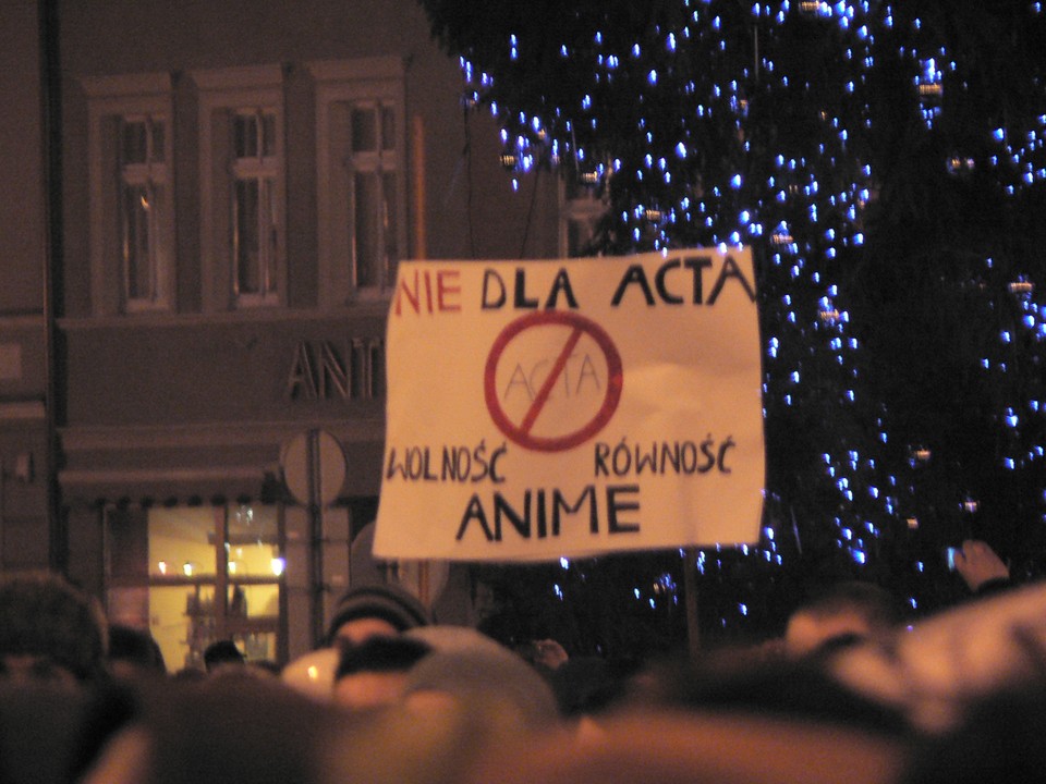 Manifestacja przeciw ACTA w Bydgoszczy, fot. Mario/ Daj znać