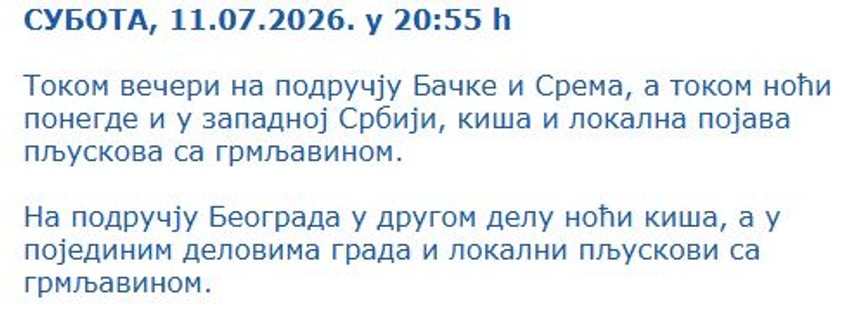 RHMZ najava
