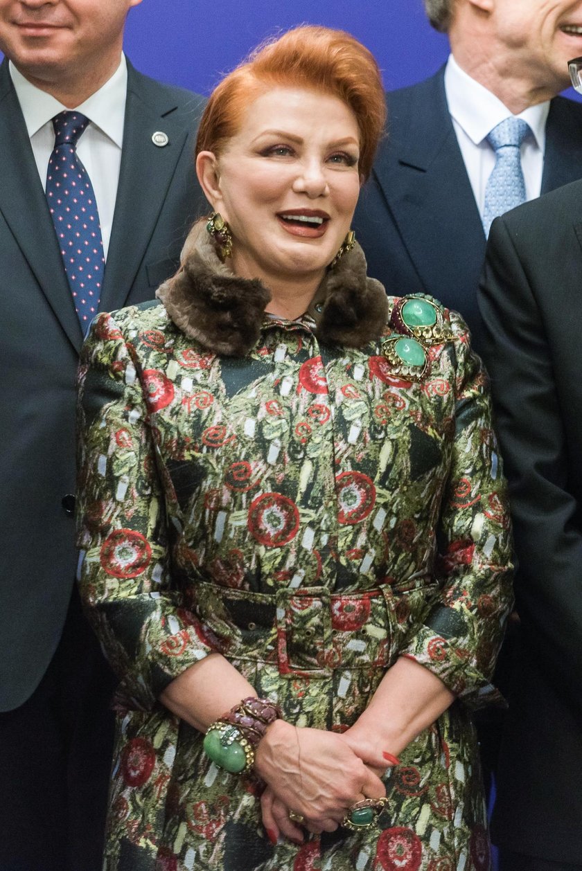 Georgette Mosbacher na spotkaniu Dudy z Trumpem zaskoczyła strojem