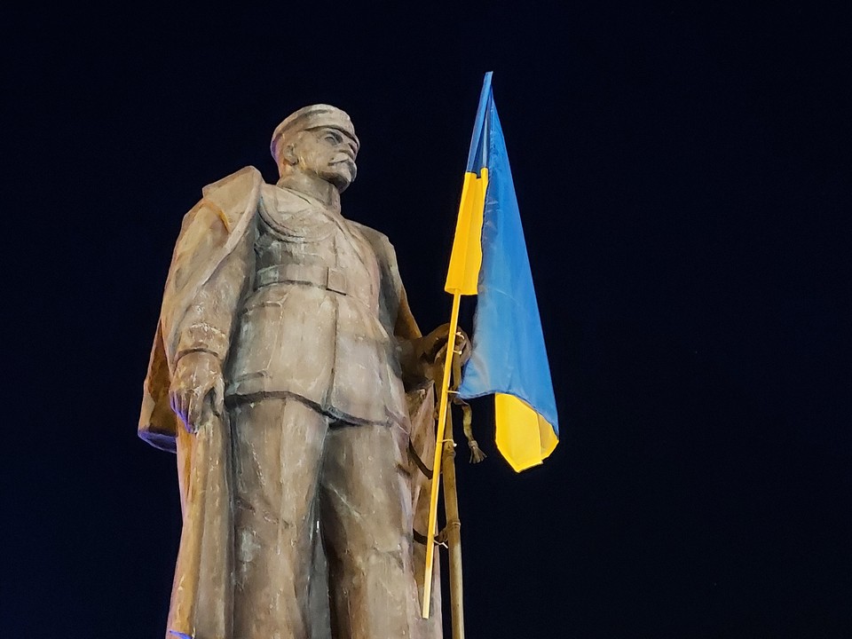 Białystok solidarny z Ukrainą. Wiec solidarności w centrum miasta