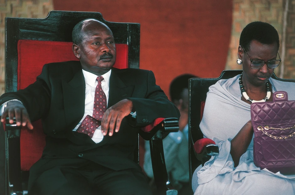 Predsednik Joveri Museveni i njegova žena
