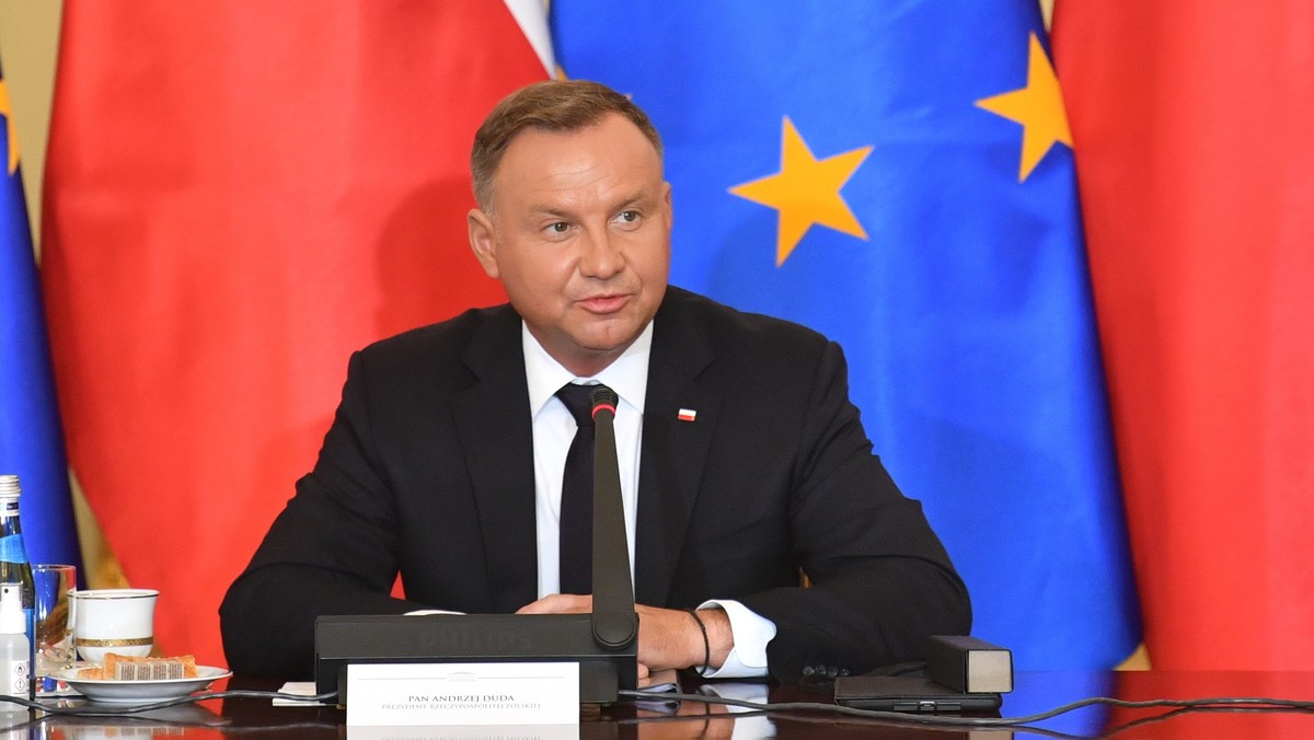 Andrzej Duda podczas konferencji prasowej w ramach posiedzenia Rady Gabinetowej 